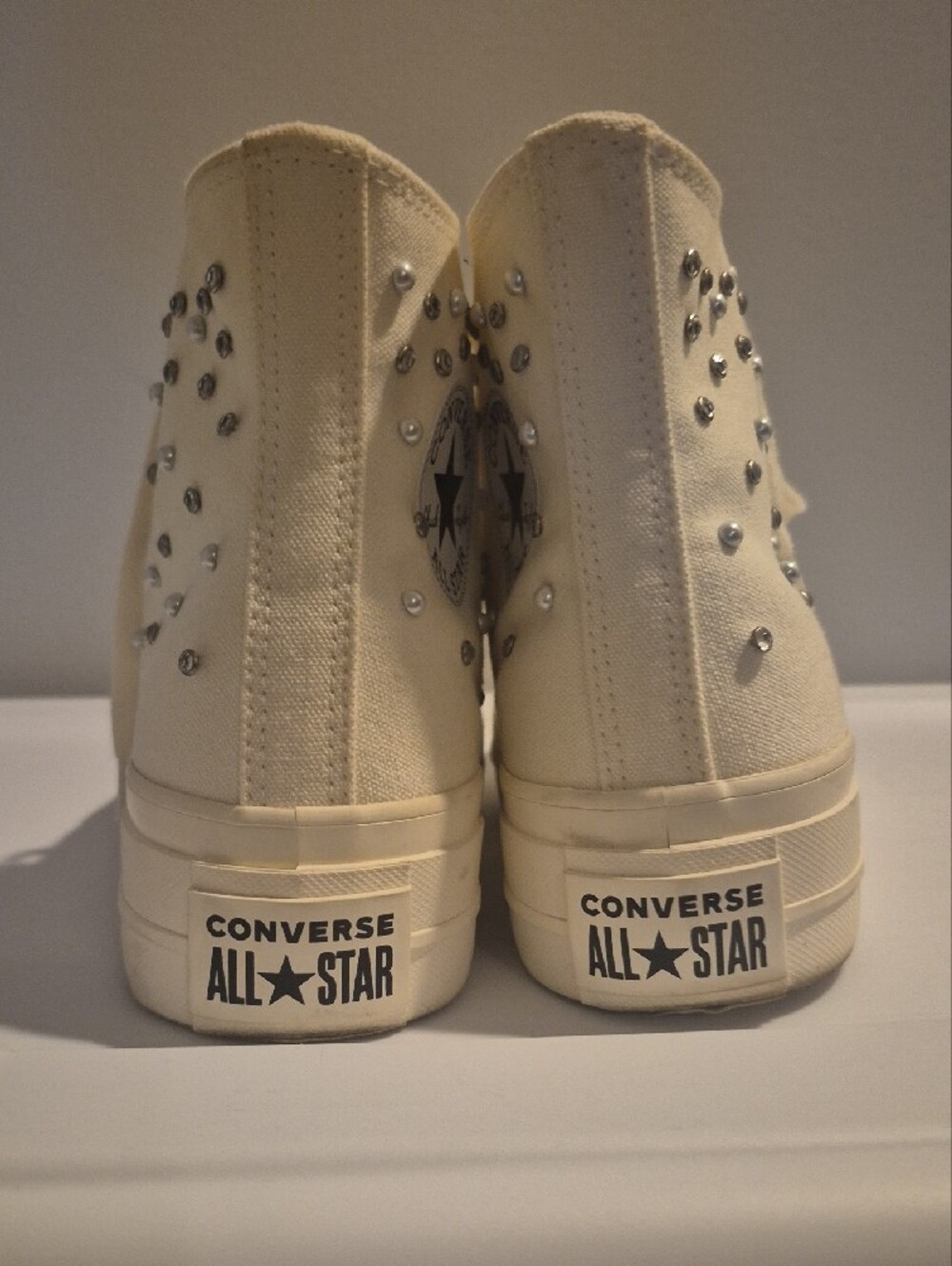 Converse High-Top Platform Converaw with Stud Accents - Picture 2 of 6